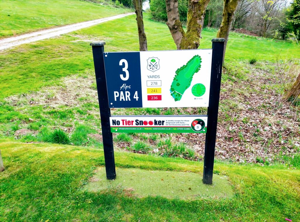 Westwood golf club 3rd hole sponsership